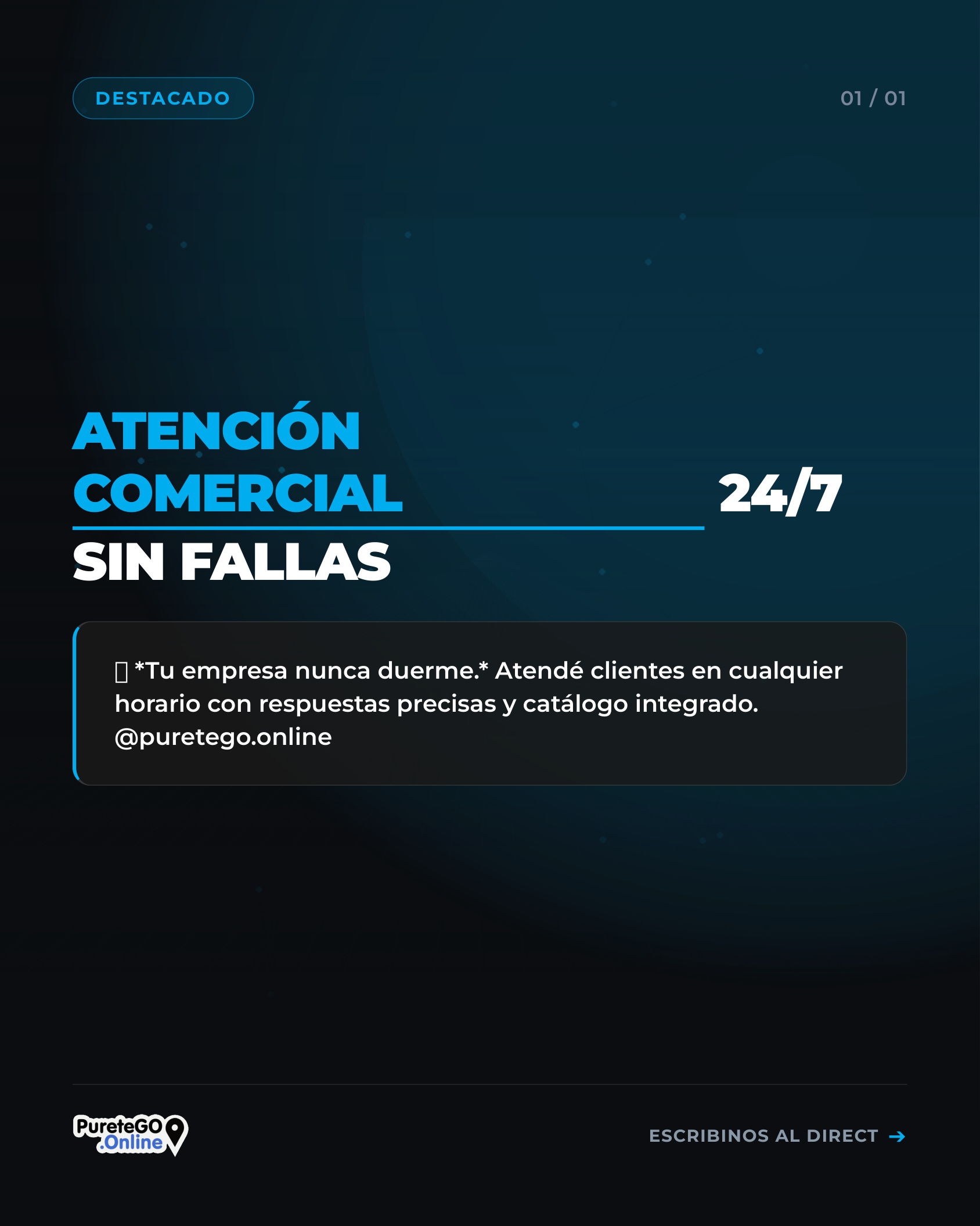 ATENCIÓN COMERCIAL 24/7 SIN FALLAS